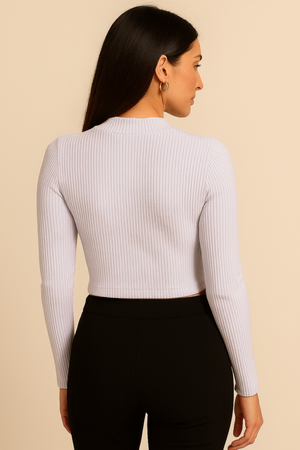Blusa Canelada Básica Essencial - Imagem 2