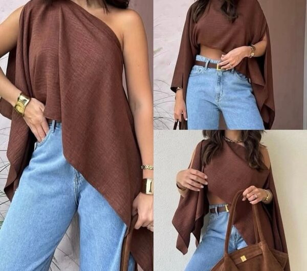 Blusa Boho Chic Caramelo - Imagem 2