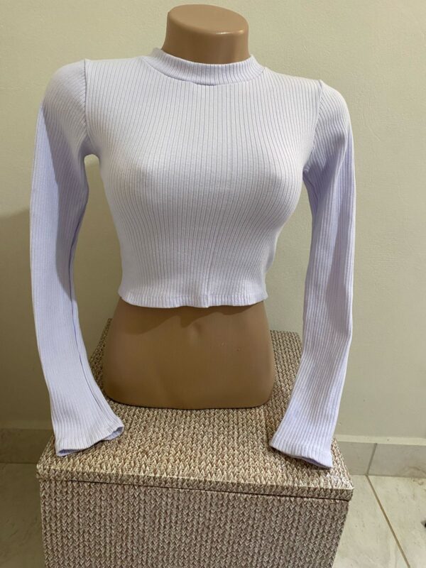 Blusa Canelada Básica Essencial - Imagem 3