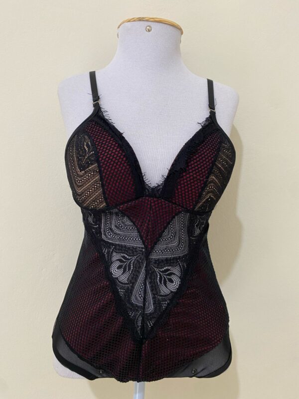 Body Feminino de Renda com Bojo Tamanho Único