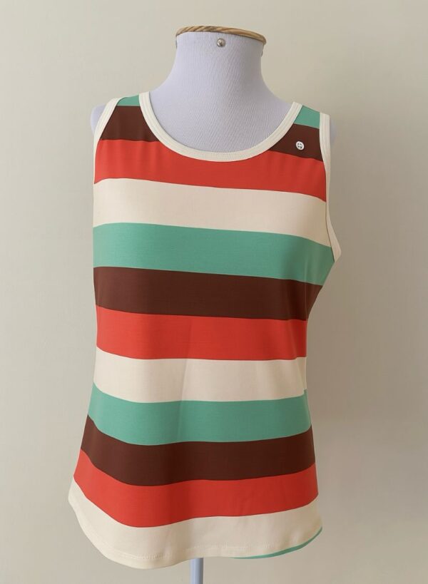 Blusa Regata Feminina Estampada Trevisan Modas – Listrada ou Geométrica - Imagem 2