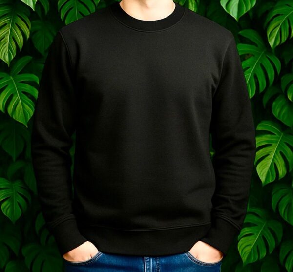 Moletom Masculino Preto Básico – Tamanho M | Estilo & Conforto no Inverno